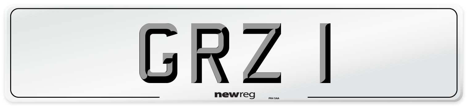 GRZ 1 Number Plate from New Reg